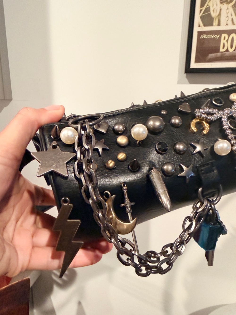 Dolls Kill Current Mood Bolt of Beauty shoulder Bag - Picture 5 of 9